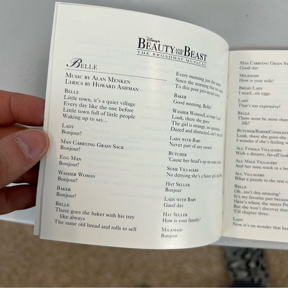 Beauty and the Beast Broadway Musical CD - Picture 5 of 8